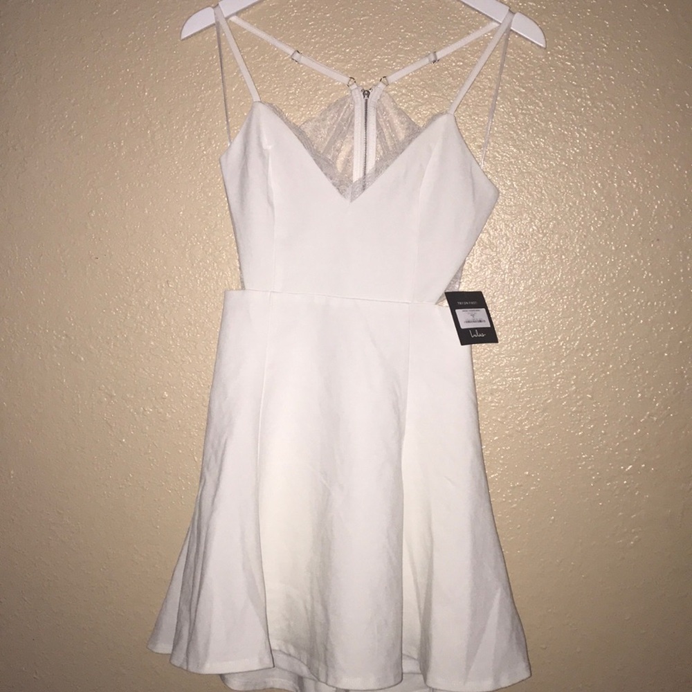 Lulu’s / Lush Perfect Evening Ivory Dress